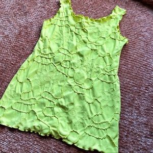 Vintage Neon Green Tank Top
